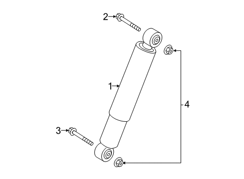 2021 Nissan Titan Shocks & Components - Rear Diagram