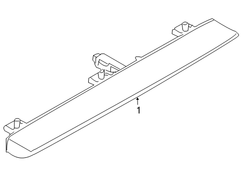 2020 Nissan GT-R High Mount Lamps Diagram