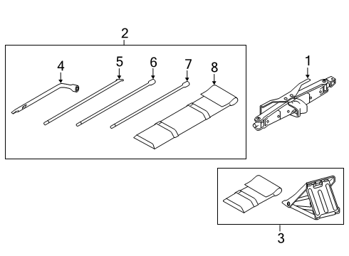 2021 Nissan Titan Jack & Components Diagram 2