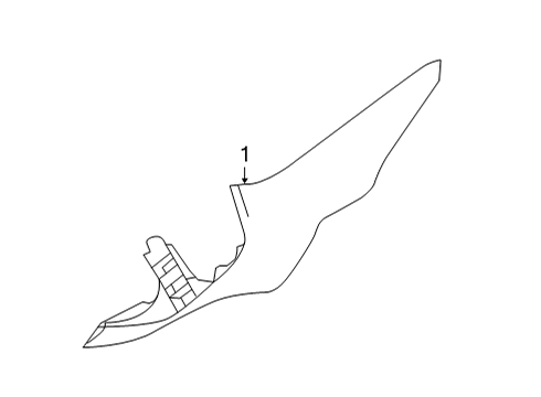 2021 Nissan Versa Interior Trim - Quarter Panels Diagram