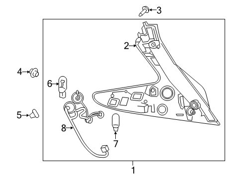 2021 Nissan Leaf Bulbs Diagram 4