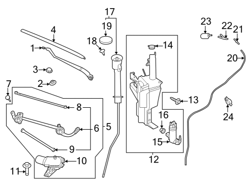 2023 Nissan ARIYA LINK ASSY-CONNECTING,NO 2 Diagram for 28842-5MR0A