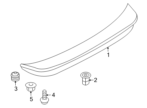 2020 Nissan 370Z Rear Spoiler Diagram 2