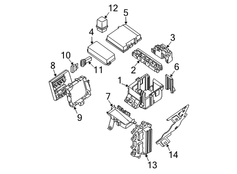 2021 Nissan Frontier Electrical Components Diagram 1