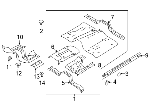 2021 Nissan Titan Floor Diagram 1