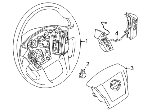 2022 Nissan Frontier Steering Column & Wheel, Steering Gear & Linkage Diagram 3