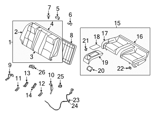 Case Assembly - Rea Diagram for 88708-AM400