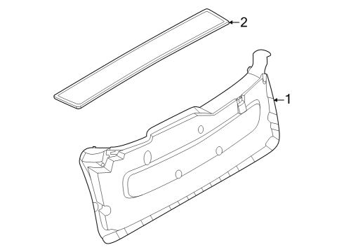 2023 Nissan ARIYA Interior Trim - Lift Gate Diagram