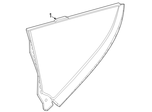 2023 Nissan Z Glass & Hardware - Quarter Panel Diagram