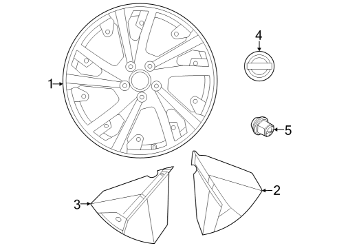 2023 Nissan ARIYA COVER-DISC WHEEL Diagram for 40315-5MP1D