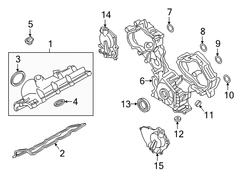 2021 Nissan Titan Valve & Timing Covers Diagram