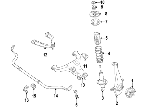 Link COMPL-Front Suspension,Lower RH Diagram for 54500-5ZA0A