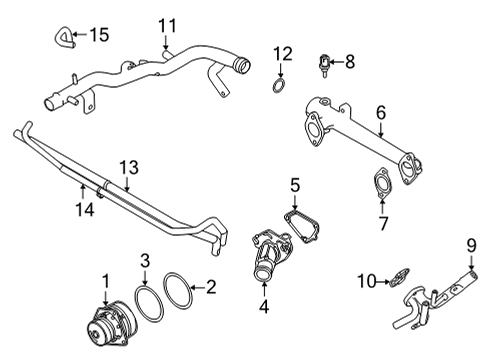 2020 Nissan Frontier Water Pump Diagram