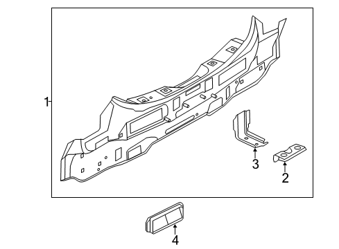 2021 Nissan Leaf Rear Body Diagram