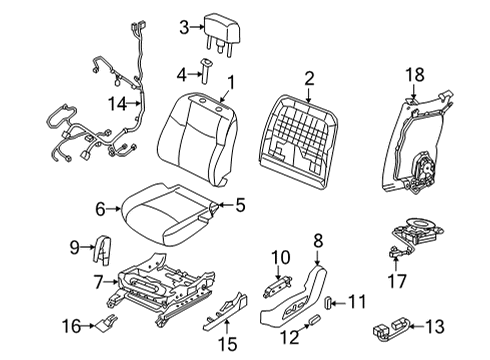 Back-Seat LH Diagram for 87650-9UF9B