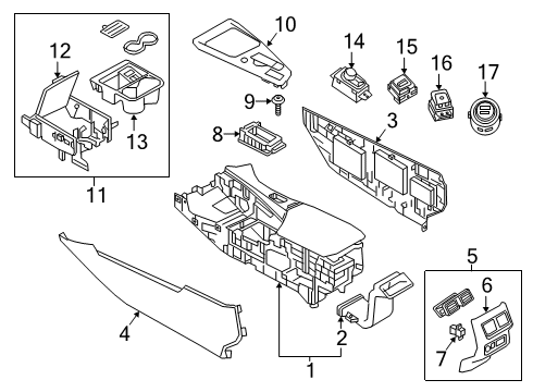 Switch Assy-Ignition Diagram for 25150-5NA0A