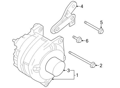 2024 Nissan Z PULLEY ASSY Diagram for 23150-HZ40A