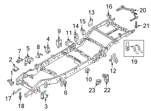 2021 Nissan Titan Frame & Components Diagram 2