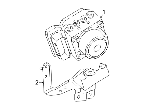 2020 Nissan Murano ABS Components Diagram