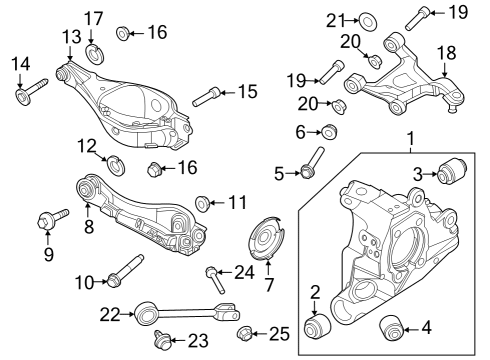 2023 Nissan ARIYA BUMPER ASSY-BOUND,REAR SUSPENSION Diagram for 55240-5MP0B