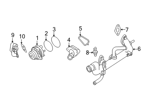 2020 Nissan Pathfinder Water Pump Diagram