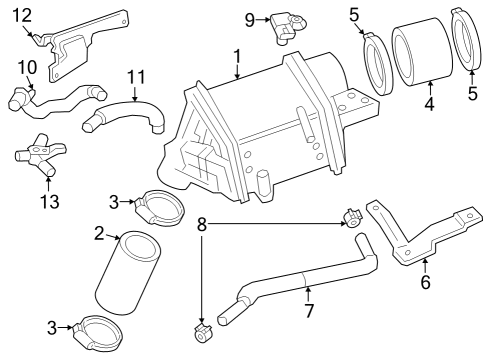 2023 Nissan Z CHARGE AIR COOLER Diagram for 14461-5CA0C