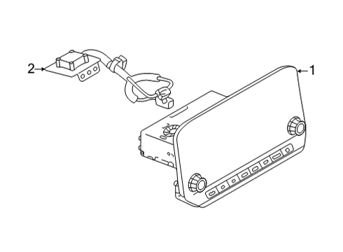 2024 Nissan Pathfinder Navigation System Components Diagram