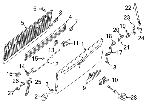 2021 Nissan Titan FOAM Diagram for 99208-9BU2A