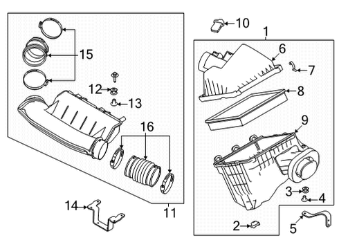 2024 Nissan Frontier Air Intake Diagram