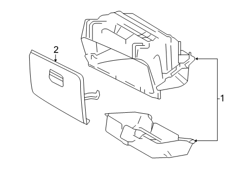 2020 Nissan NV Glove Box Diagram