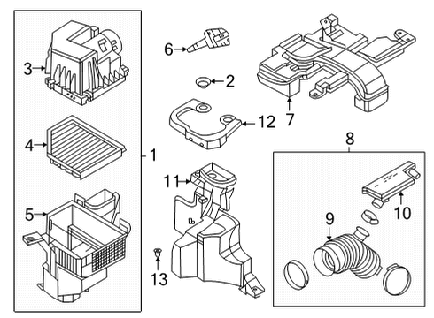 2021 Nissan Sentra Air Intake Diagram