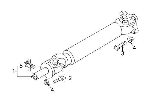 2020 Nissan Titan Drive Shaft - Rear Diagram 2