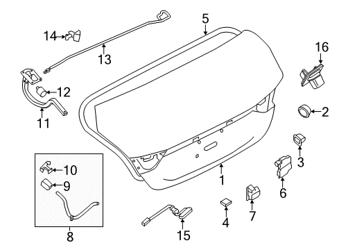 2020 Nissan Maxima Parking Aid Diagram 2