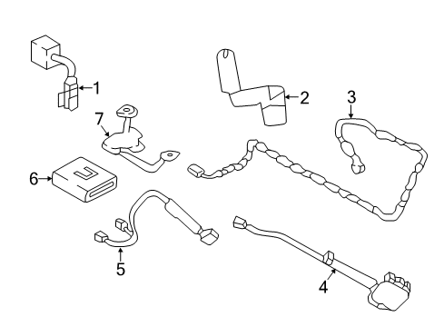 2021 Nissan Titan Communication System Components Diagram