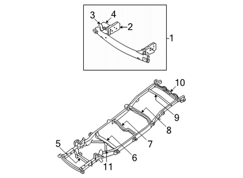 Member Assembly-Diagonal LH Diagram for 510A3-9BT0A