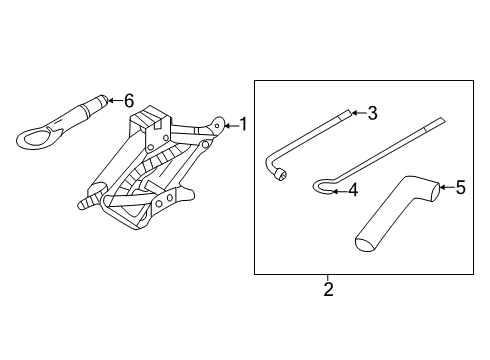 2021 Nissan NV Jack & Components Diagram