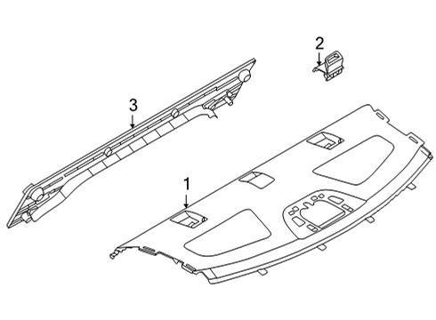 2021 Nissan Sentra Interior Trim - Rear Body Diagram 1