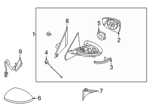 2021 Nissan Sentra Outside Mirrors Diagram