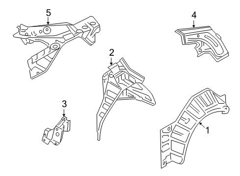 2021 Nissan GT-R Inner Structure - Quarter Panel Diagram