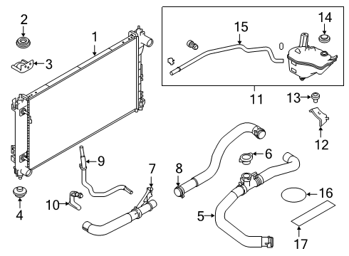 2024 Nissan Altima HOSE - AUTO TRANSMISSION OIL COOLER Diagram for 21631-6CB0B