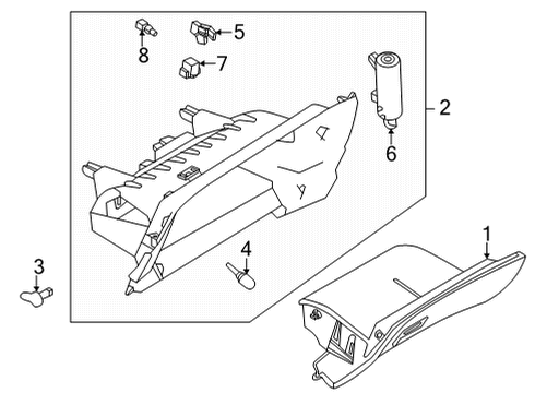 2021 Nissan Rogue Sport Glove Box Diagram