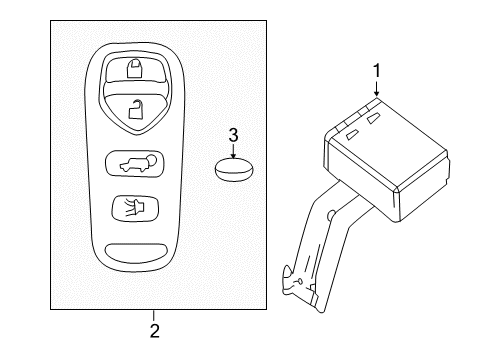 2020 Nissan NV Keyless Entry Components Diagram