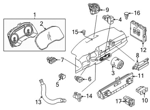 2021 Nissan Rogue Switches Diagram 1