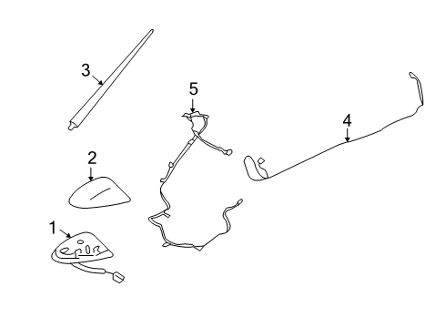 2020 Nissan 370Z Antenna & Radio Diagram 1