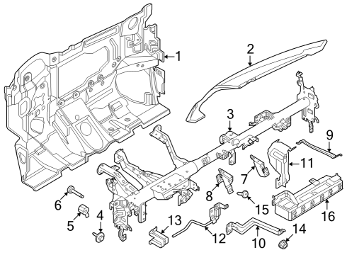 2023 Nissan ARIYA Instrument Panel Diagram 2