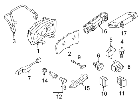 2020 Nissan GT-R Switches Diagram 1