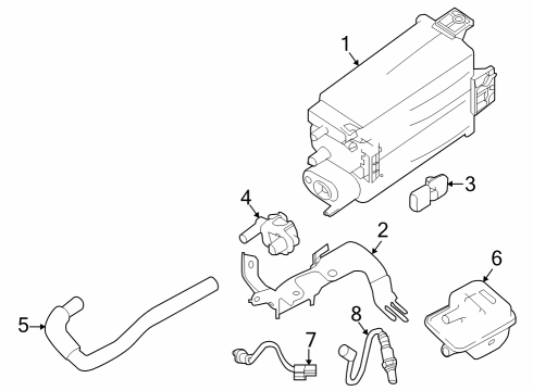 2020 Nissan Rogue Emission Components Diagram