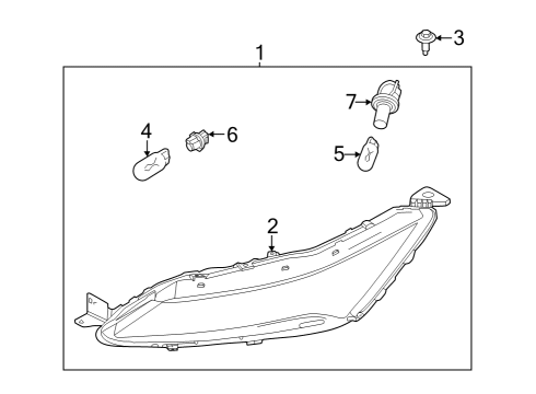 2021 Nissan Rogue Combination Lamps Diagram 2