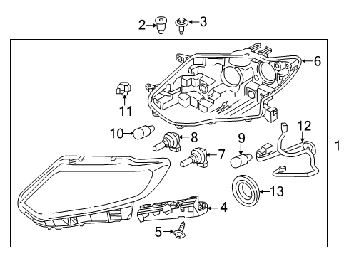 2020 Nissan Rogue Bulbs Diagram 2