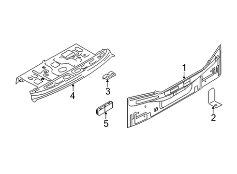 2021 Nissan Versa Rear Body Diagram